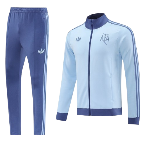 חליפת ארגנטינה תכלת רוכסן מלא