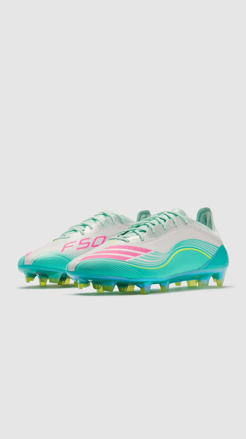 ADIDAS X MESSI F50 ELITE FG - WHITE TURQUOISE
