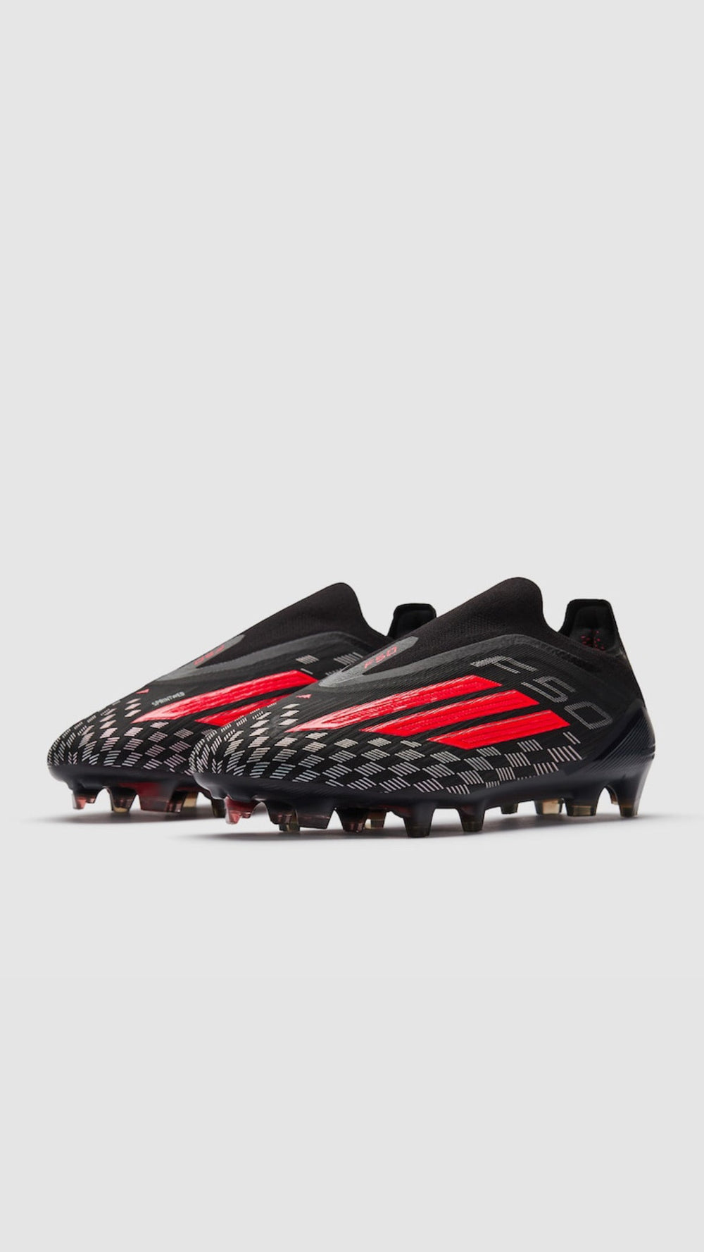 ADIDAS F50 ELITE LACELESS FG - BLACK RED