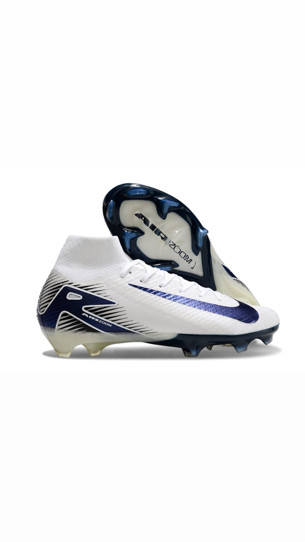 NIKE AIR ZOOM MERCURIAL SUPERFLY 16 ELITE FG - WHITE NAVY