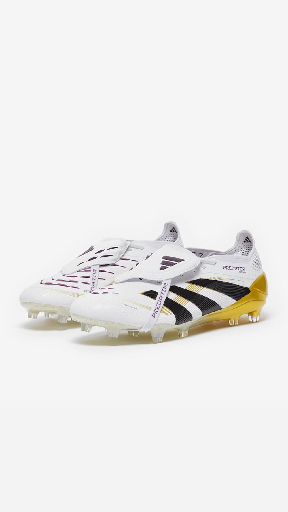 ADIDAS PREDATOR ELITE TONGUE FG - WHITE BLACK GOLD