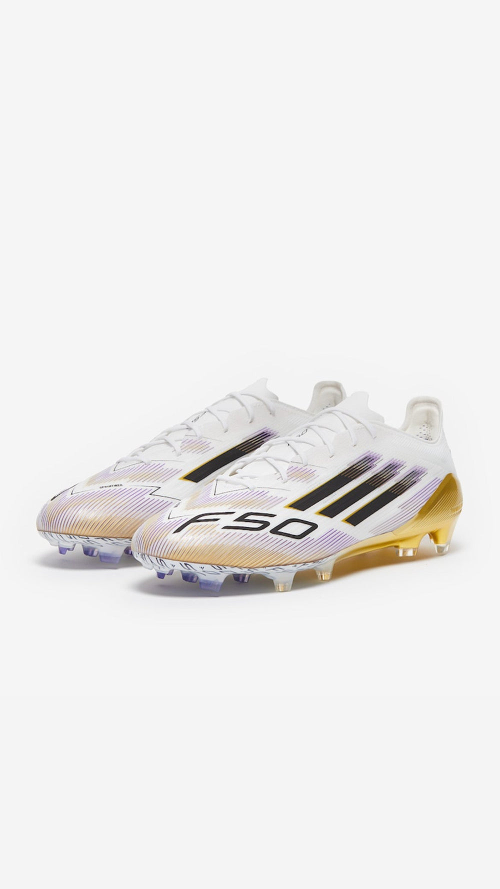 ADIDAS F50 ELITE FG - WHITE GOLD BLACK