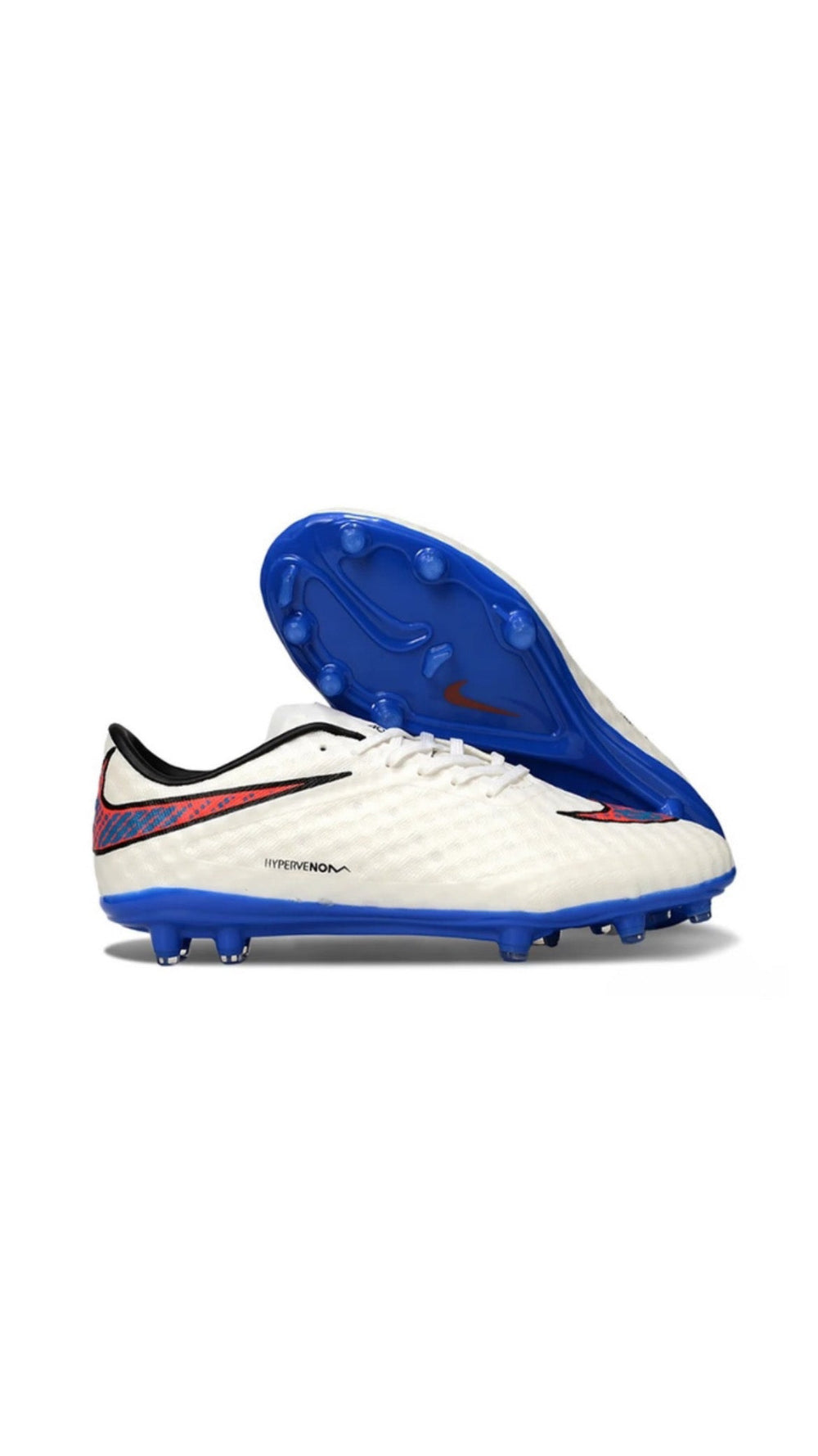 NIKE HYPERVENOM ELITE FG - WHITE BLUE