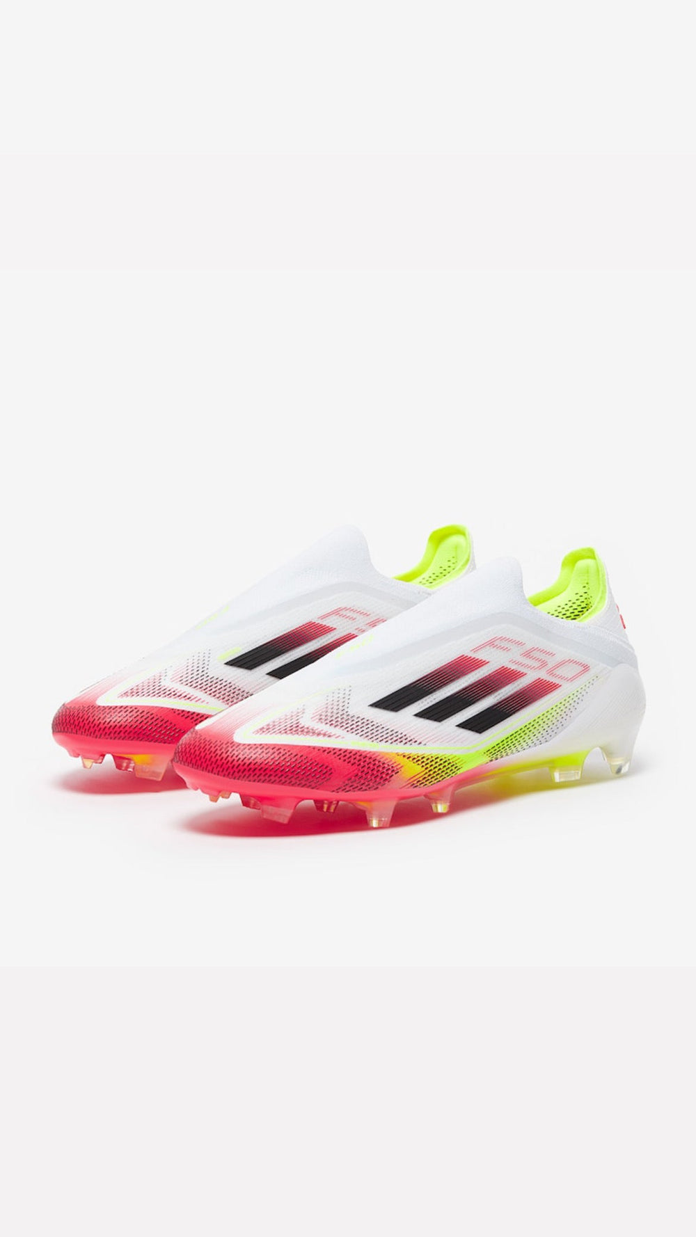 ADIDAS F50 ELITE FG LACLESS - RED WHITE VOLT