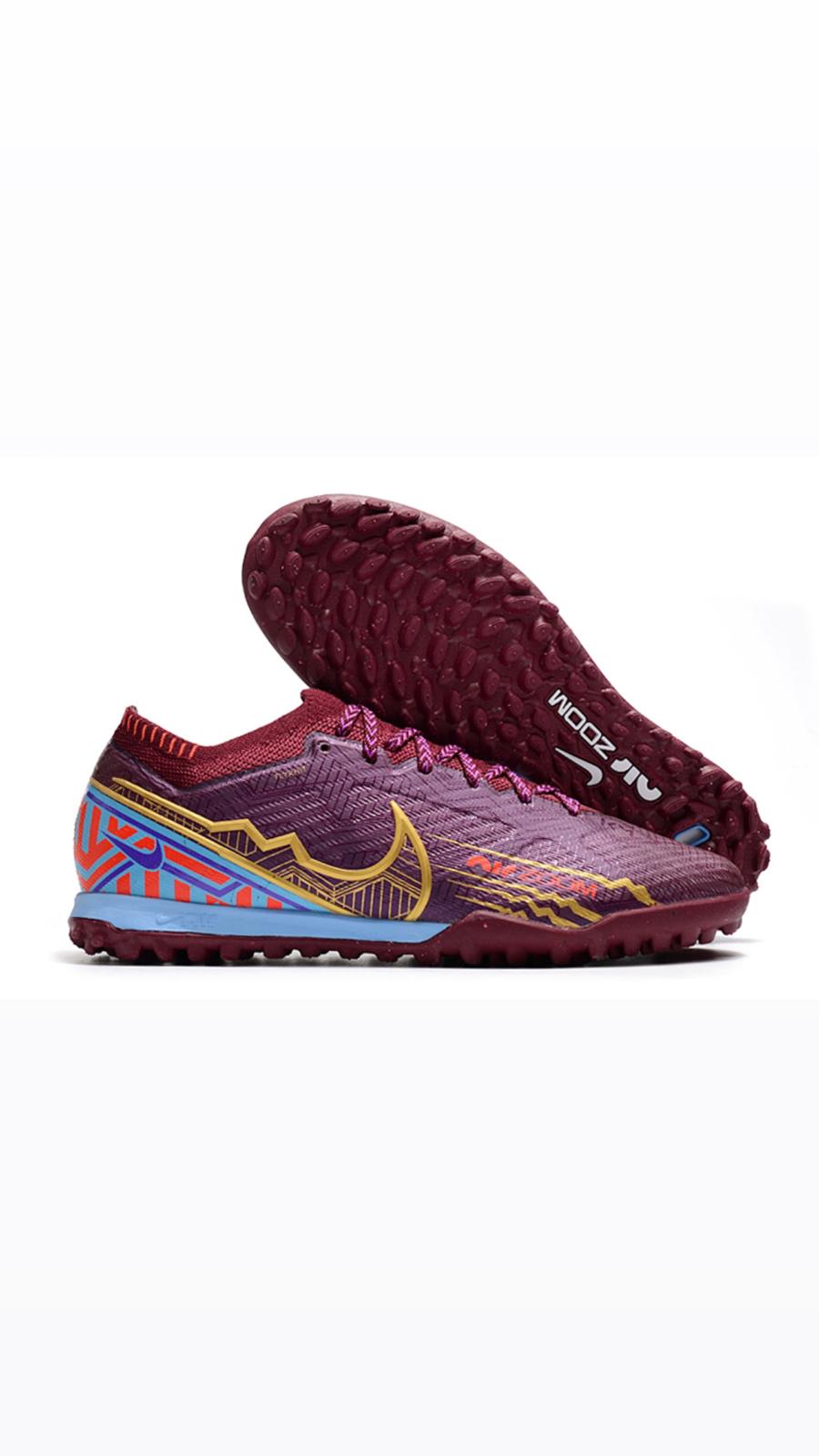 NIKE - BURGUNDY GOLD BLUE TF