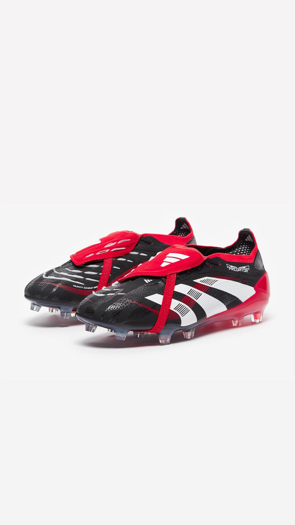 ADIDAS PREDATOR ELITE TONGUE FG - BLACK RED WHITE