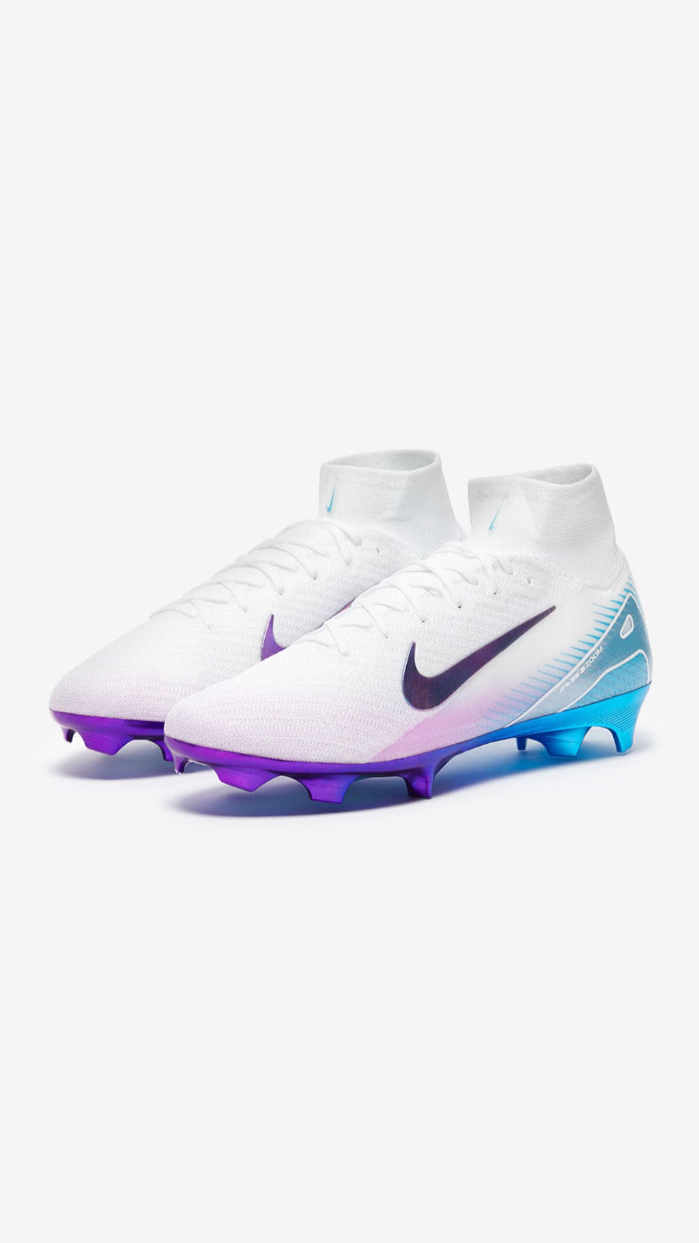 NIKE VAPOR MERCURIAL 16 ELITE FG - WHITE PURPLE BLUE HIGH