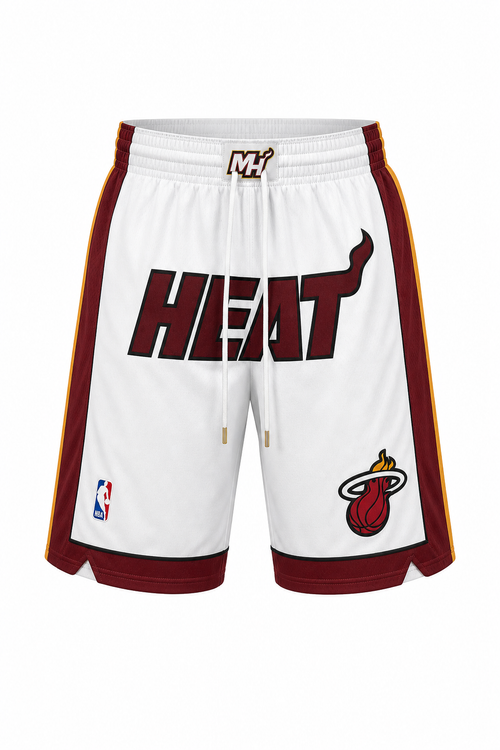 מכנס כדורסל HEAT WHITE CLASSIC