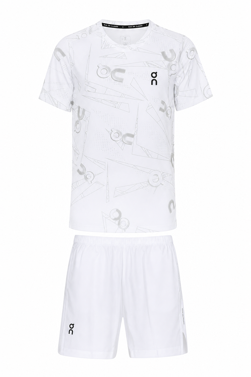 חליפת ספורט DRI-FIT עם כיסים ON-CLOUD לבן