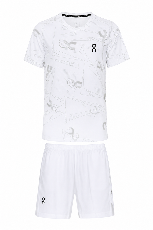 חליפת ספורט DRI-FIT עם כיסים ON-CLOUD לבן