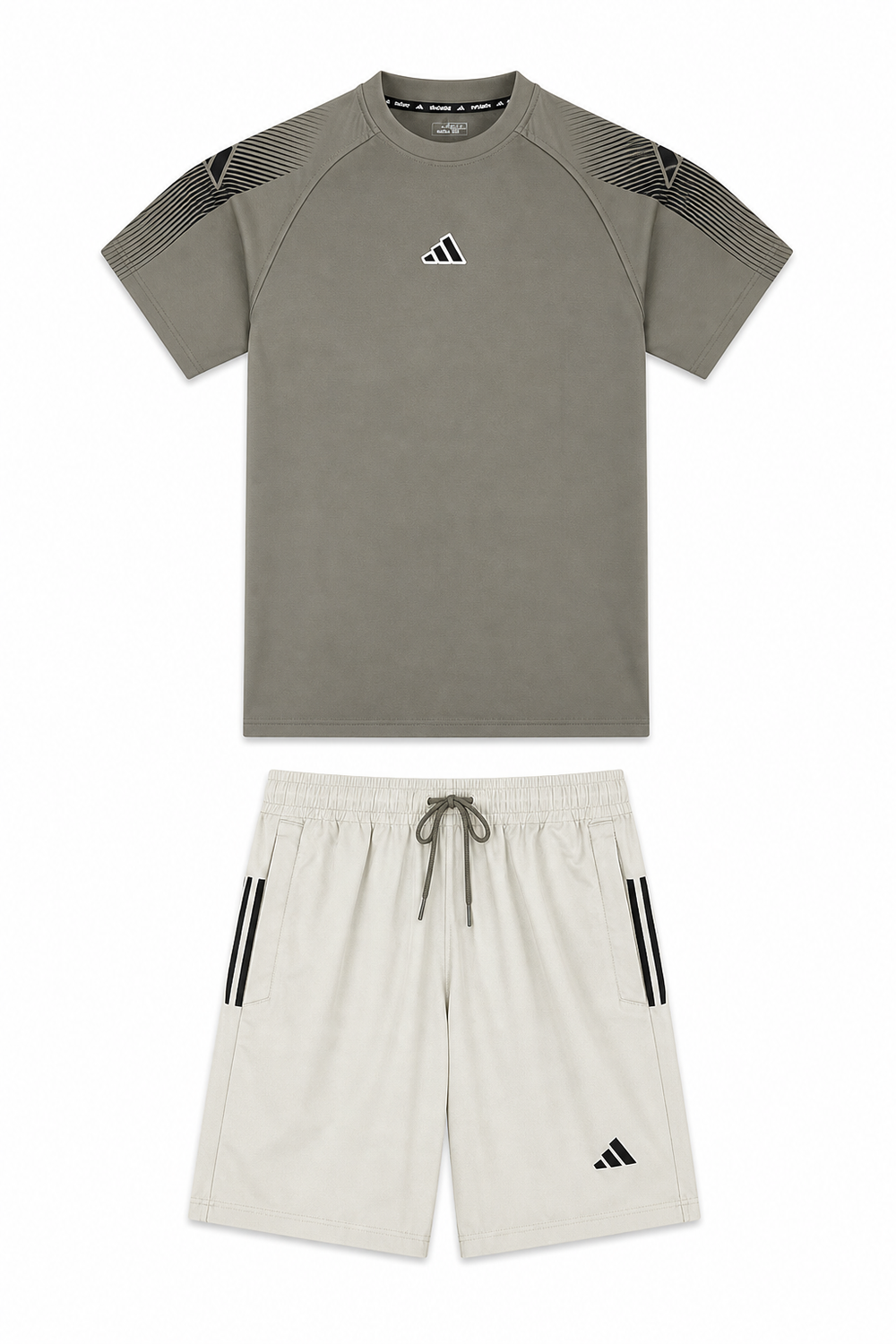 חליפת ספורט DRI-FIT  עם כיסים אדידס לבן אפור
