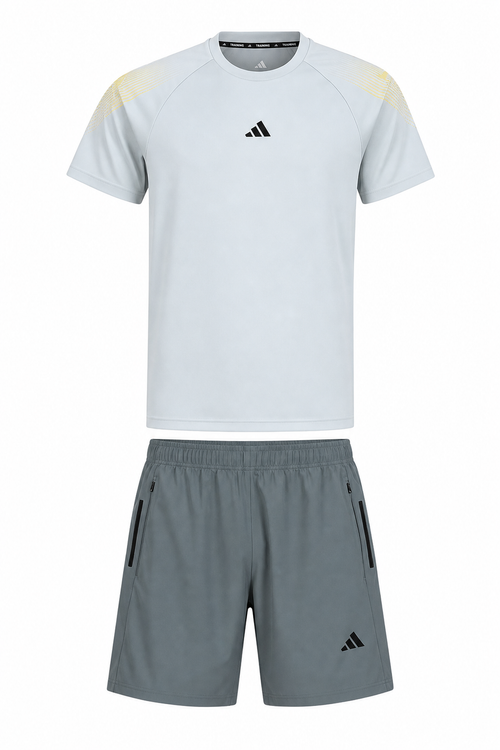 חליפת ספורט DRI-FIT עם כיסים אדידס אפור