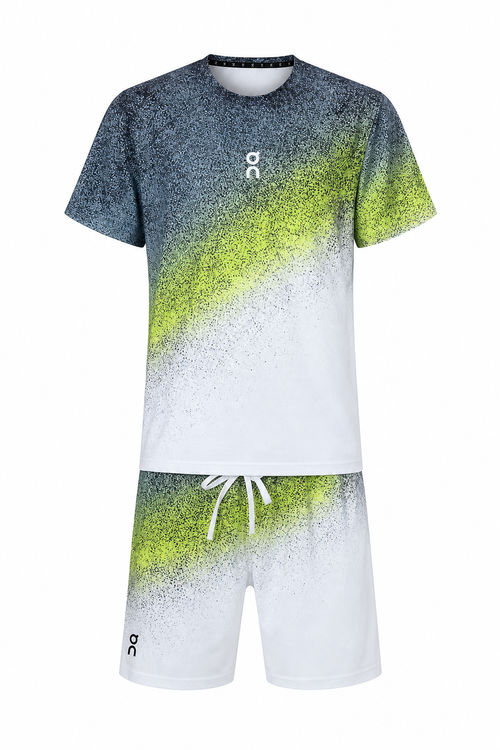 חליפת ספורט DRI-FIT עם כיסים ON-CLOUD אפור ירוק לבן