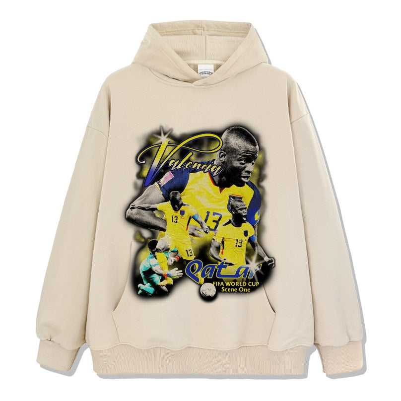 ANTONIO VALENCIA VINTAGE HOODIE · GOLDEN BOOT