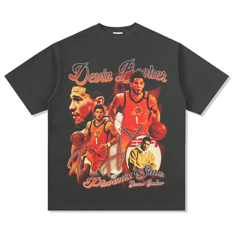 DEVIN BOOKER VINTAGE TEE · HALL OF FAME