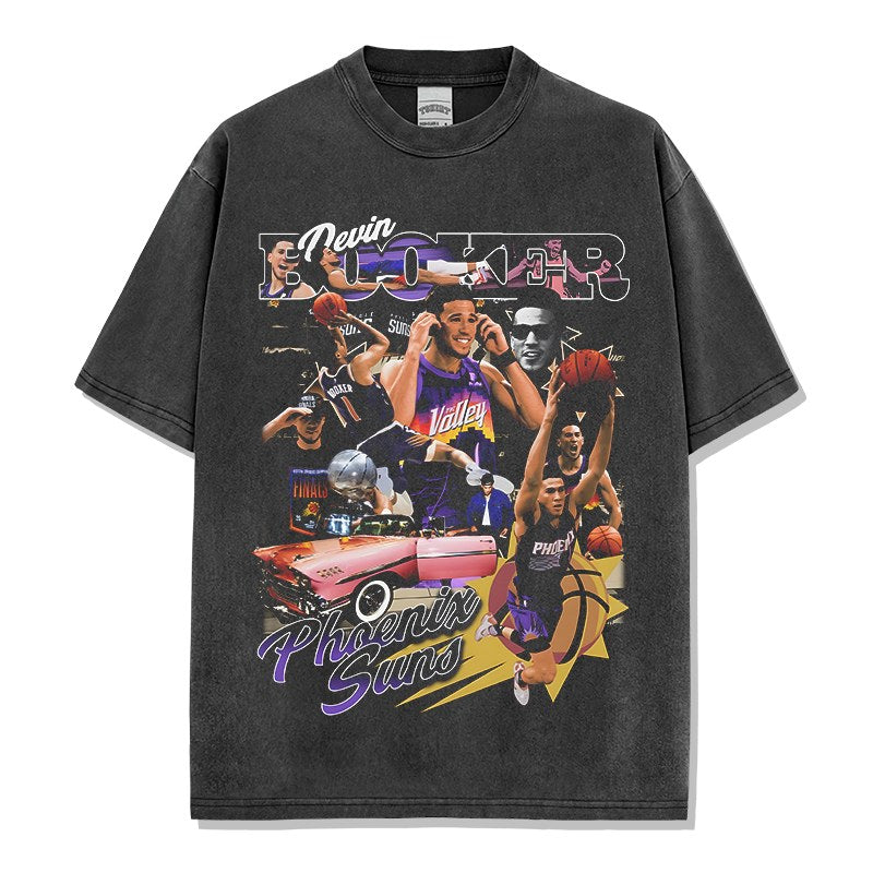 DEVIN BOOKER VINTAGE TEE · FADEAWAY