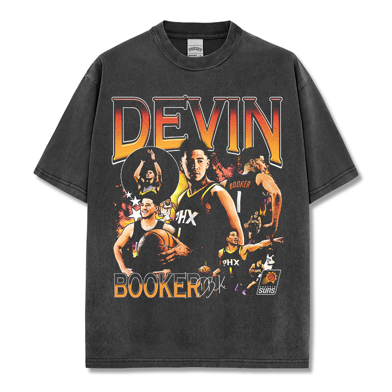 DEVIN BOOKER VINTAGE TEE · AND ONE