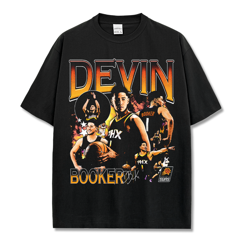 DEVIN BOOKER VINTAGE TEE · AND ONE