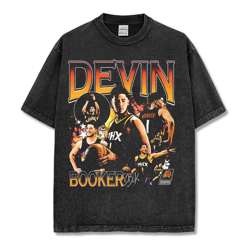 DEVIN BOOKER VINTAGE TEE · AND ONE