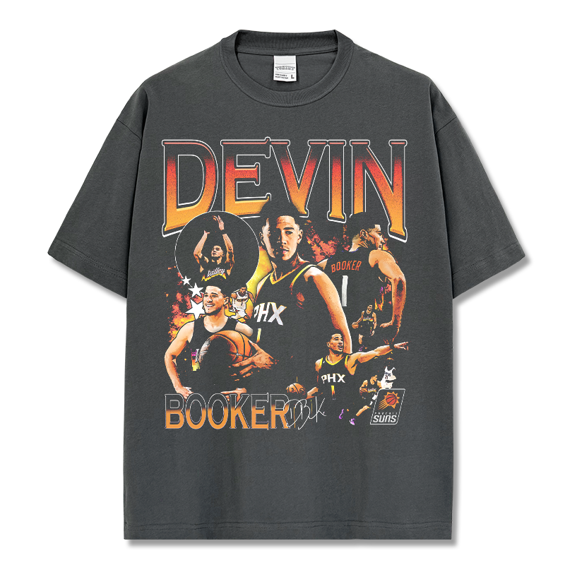 DEVIN BOOKER VINTAGE TEE · AND ONE