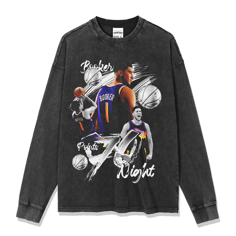 DEVIN BOOKER LONG SLEEVE · SHOWTIME