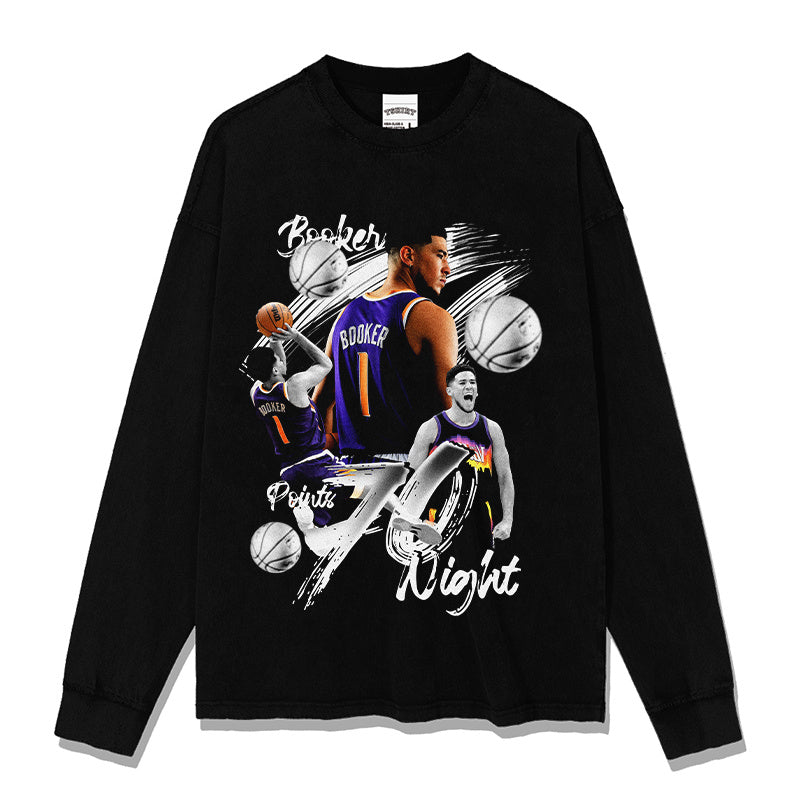 DEVIN BOOKER LONG SLEEVE · SHOWTIME