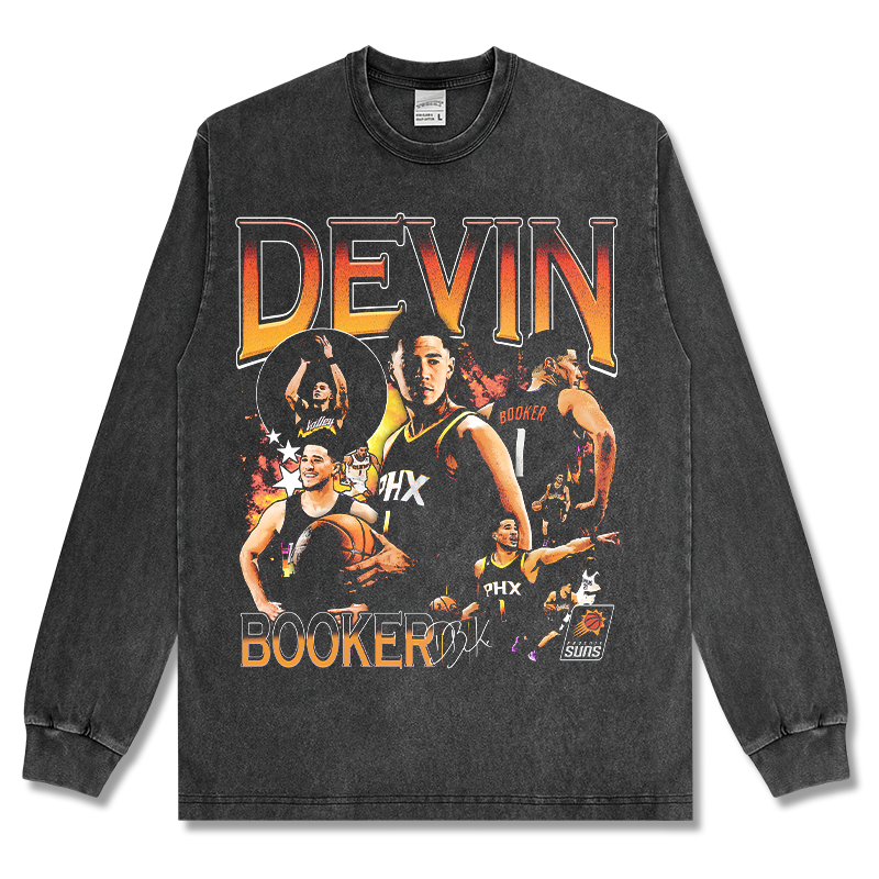 DEVIN BOOKER LONG SLEEVE · AND ONE