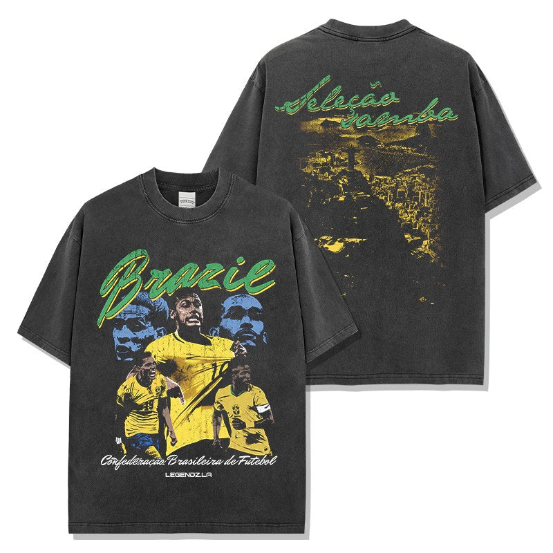 BRAZIL VINTAGE TEE · GOLDEN BOOT