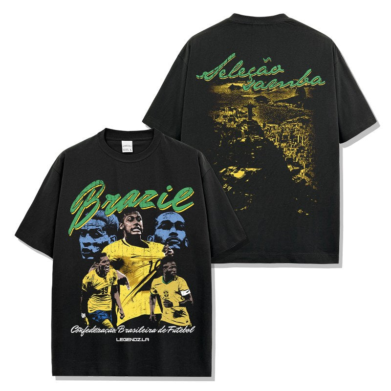 BRAZIL VINTAGE TEE · GOLDEN BOOT