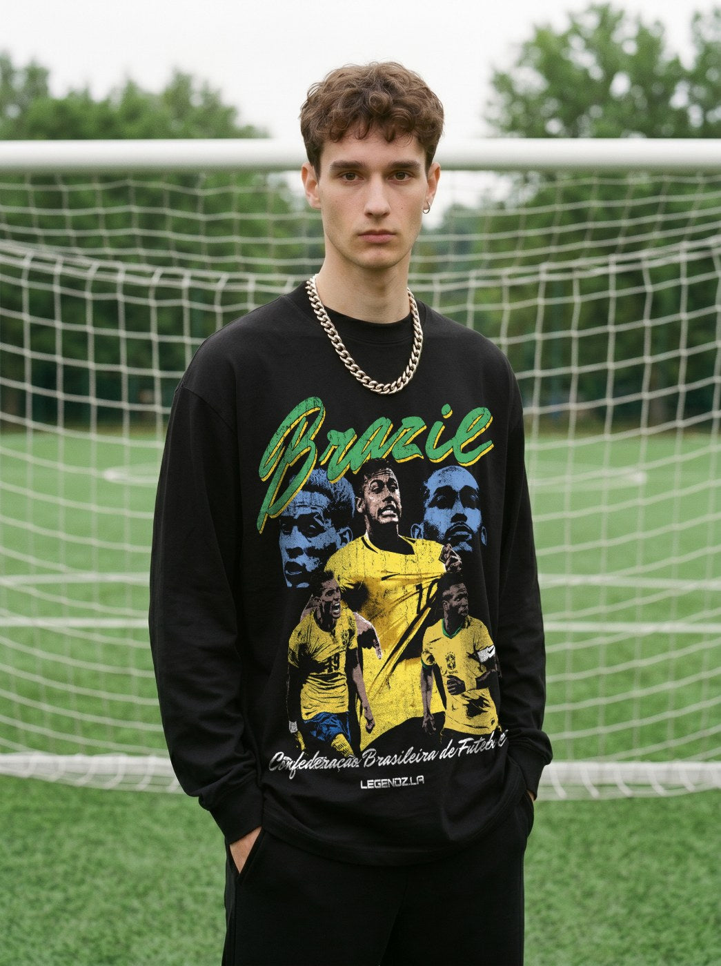 BRAZIL VINTAGE TEE · GOLDEN BOOT
