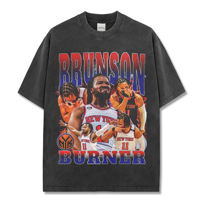 JALEN BRUNSON VINTAGE TEE · ICE COLD