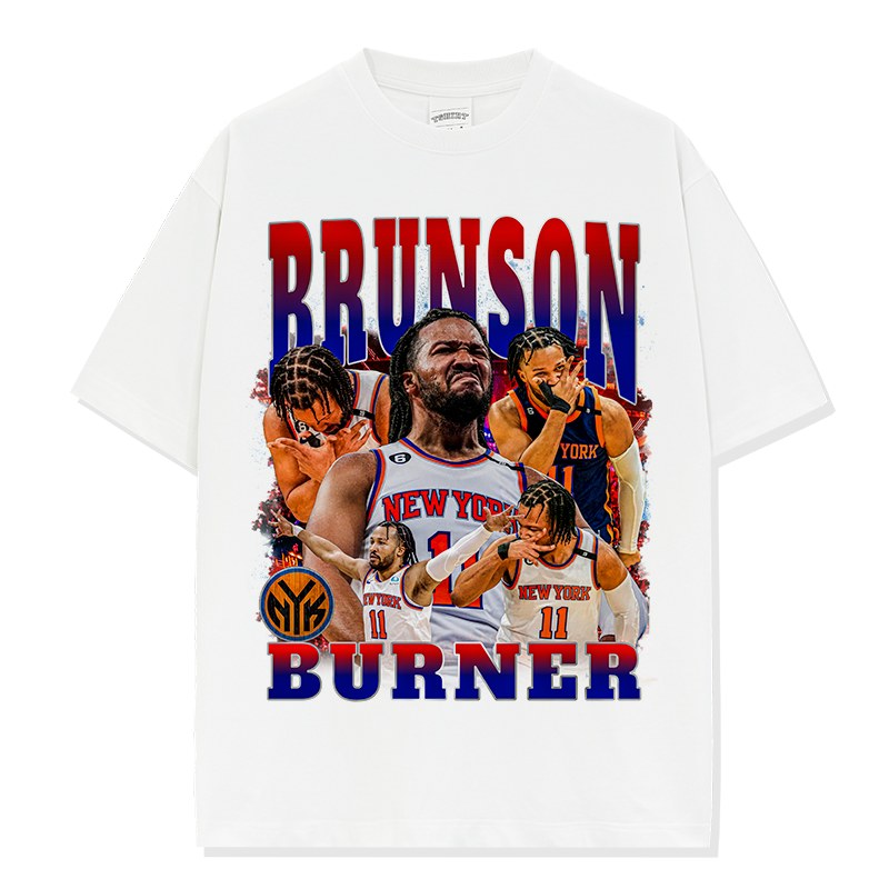 JALEN BRUNSON VINTAGE TEE · ALLEY OOP