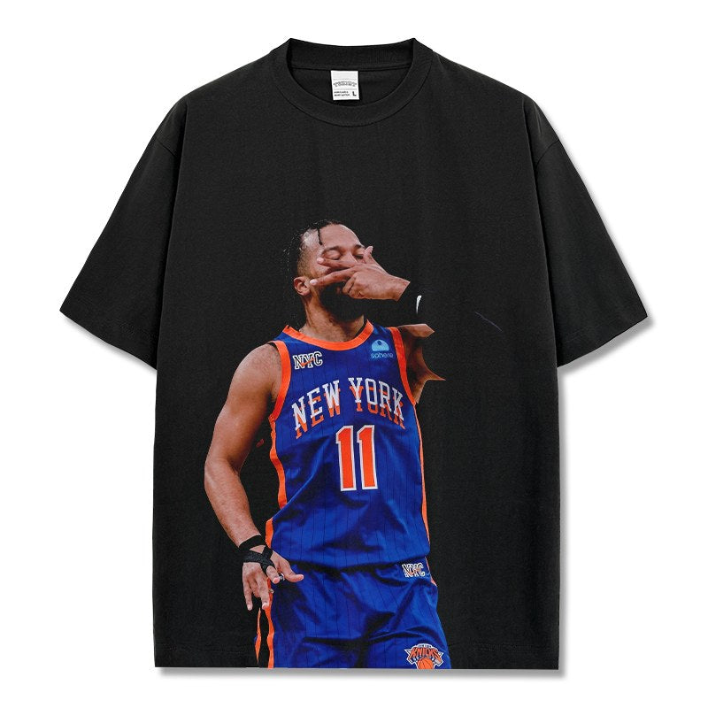 JALEN BRUNSON VINTAGE TEE · AND ONE