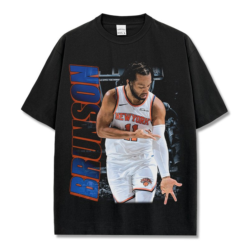 JALEN BRUNSON VINTAGE TEE · TRIPLE DOUBLE