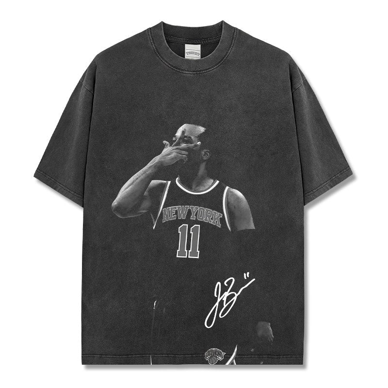 JALEN BRUNSON VINTAGE TEE · SLAM DUNK