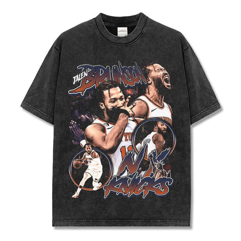 JALEN BRUNSON VINTAGE TEE · DYNASTY