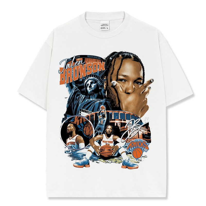JALEN BRUNSON VINTAGE TEE · HALL OF FAME