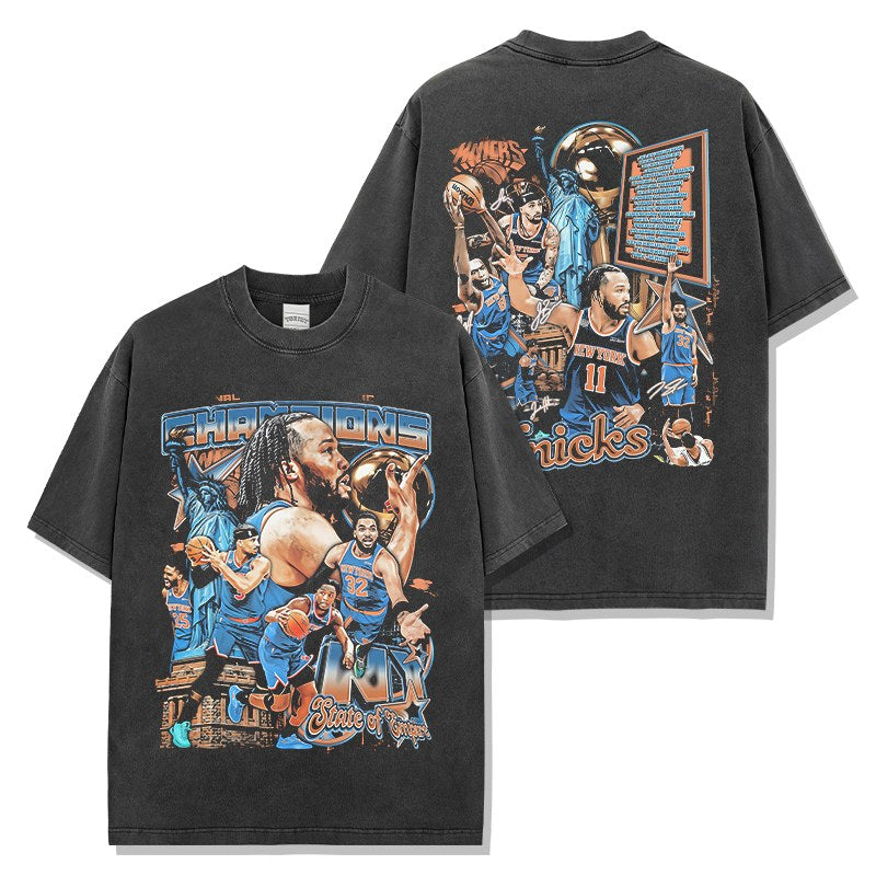 JALEN BRUNSON VINTAGE TEE · BUZZER BEATER