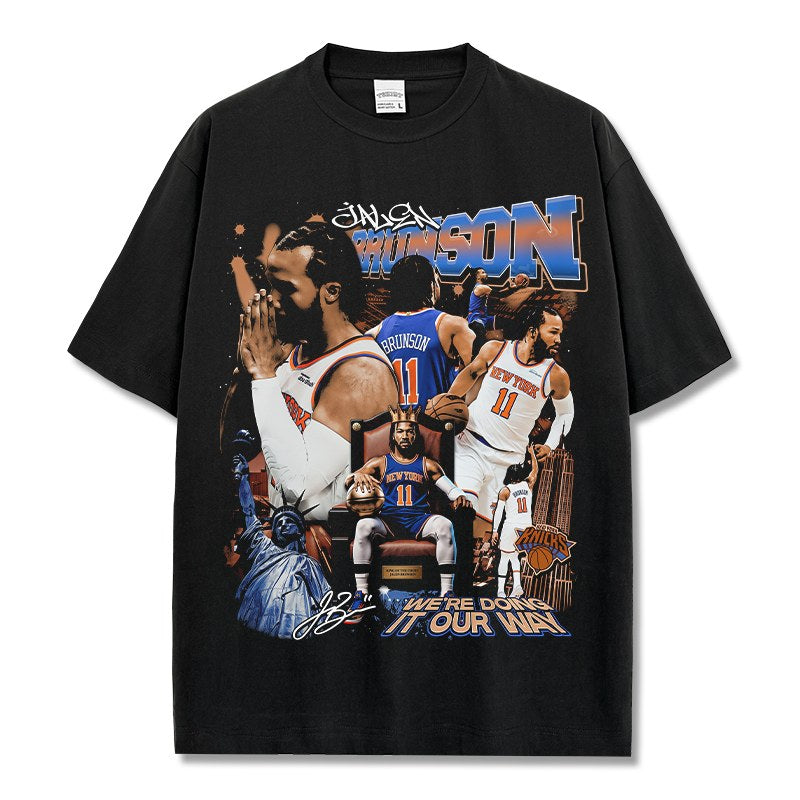 JALEN BRUNSON VINTAGE TEE · MVP