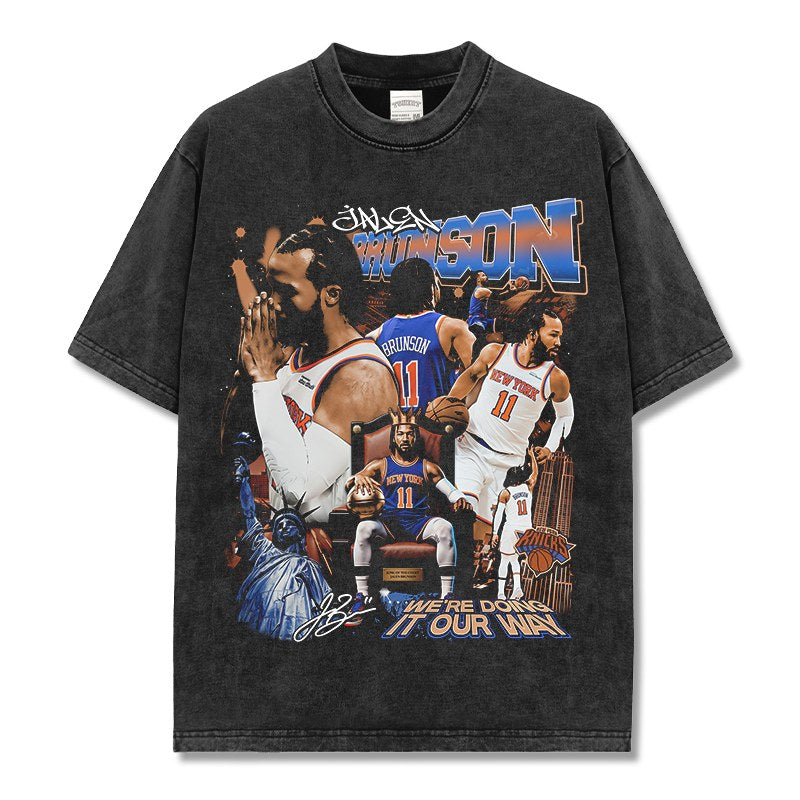 JALEN BRUNSON VINTAGE TEE · MVP