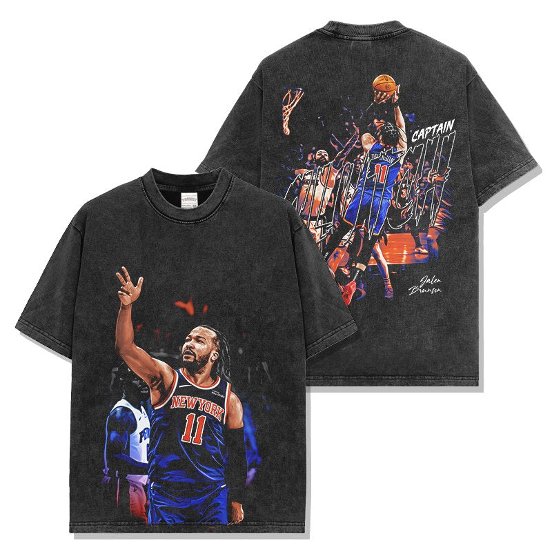 JALEN BRUNSON VINTAGE TEE · LEGEND