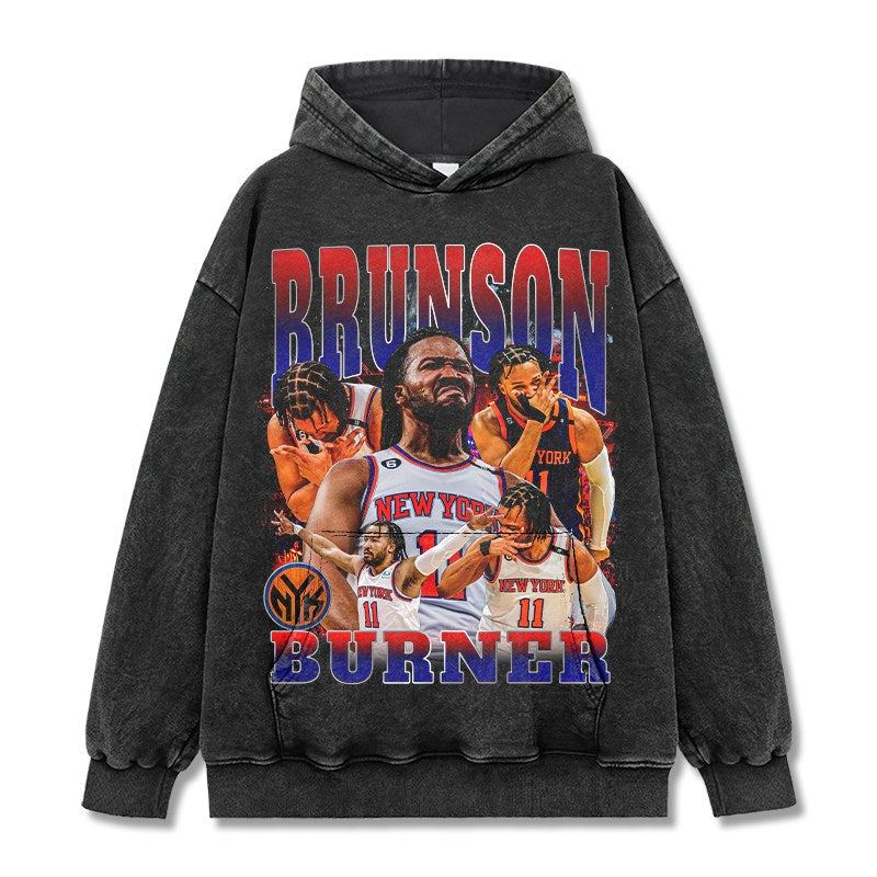 JALEN BRUNSON VINTAGE HOODIE · ICE COLD