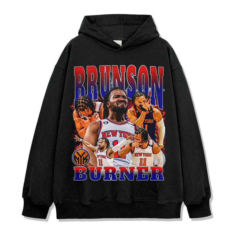 JALEN BRUNSON VINTAGE HOODIE · ALLEY OOP