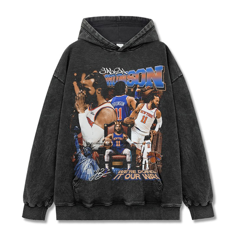 JALEN BRUNSON VINTAGE HOODIE · MVP