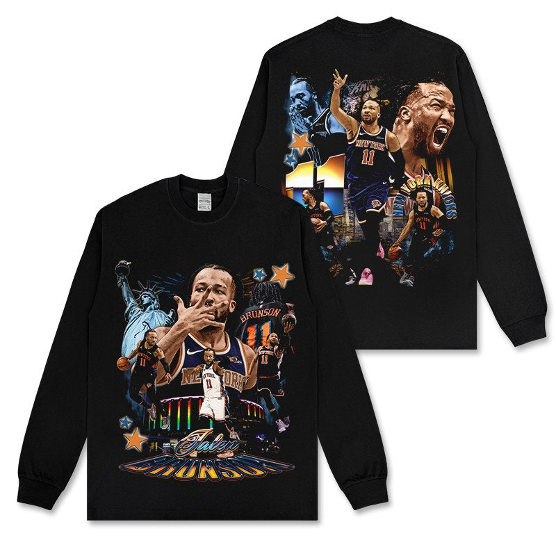 JALEN BRUNSON LONG SLEEVE · NOTHING BUT NET