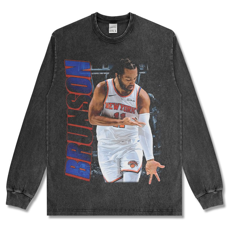 JALEN BRUNSON LONG SLEEVE · TRIPLE DOUBLE