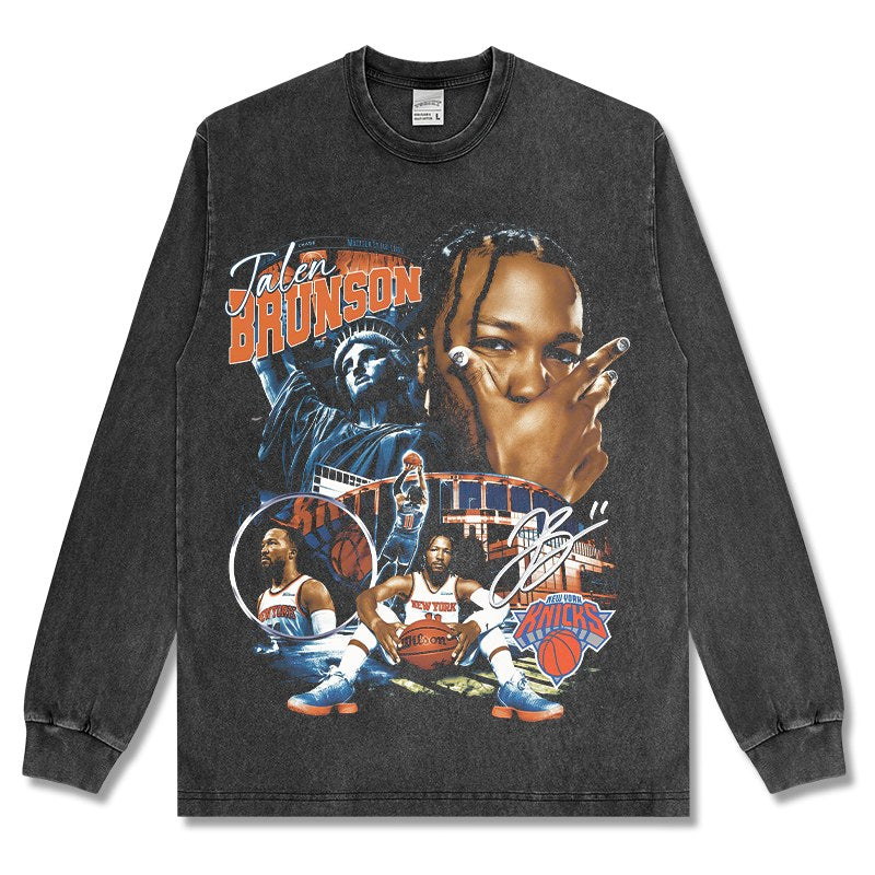 JALEN BRUNSON LONG SLEEVE · HALL OF FAME