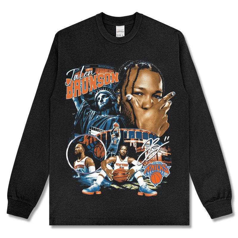 JALEN BRUNSON LONG SLEEVE · HALL OF FAME