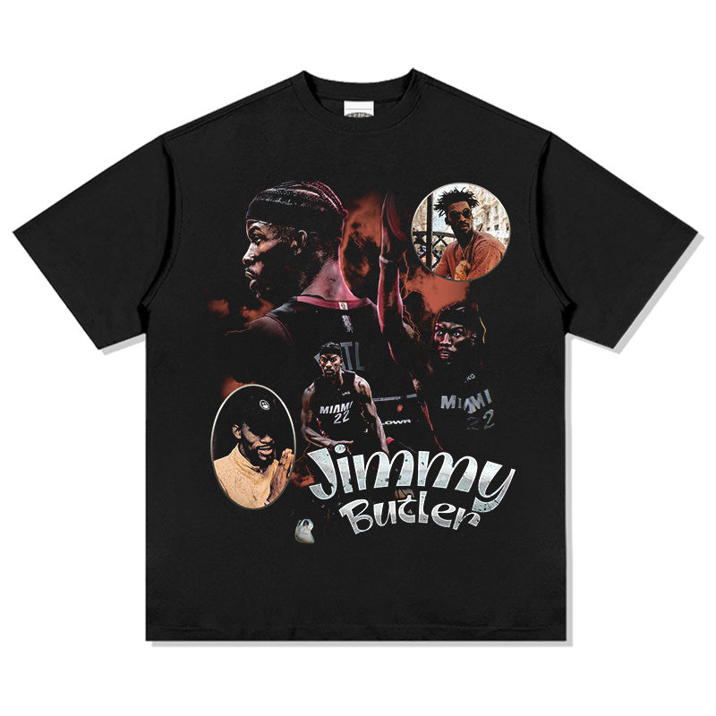 JIMMY BUTLER VINTAGE TEE · FADEAWAY