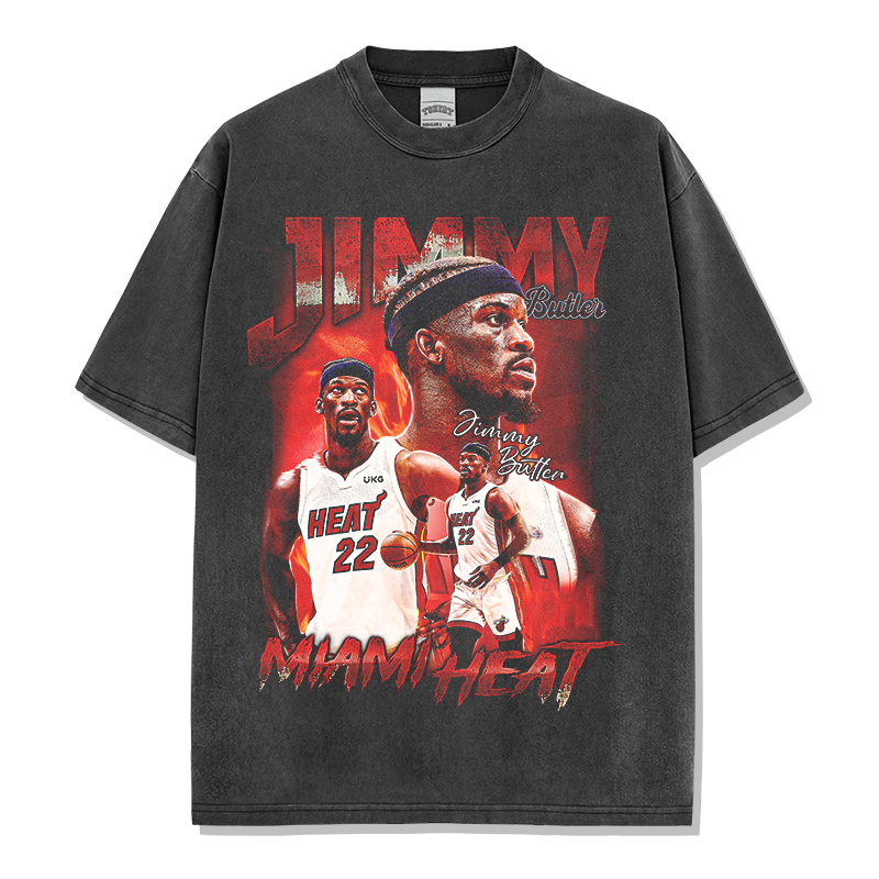 JIMMY BUTLER VINTAGE TEE · BUZZER BEATER